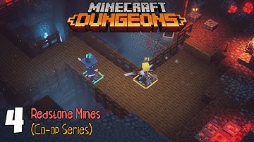 Minecraft Dungeons | Co-op Gameplay | Redstone Mines | Walkthrough | Episode 4 | HK Gamer Bros