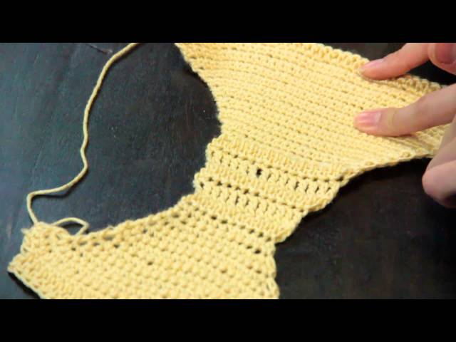 Crocheted Bras & Panty Instructions : Crochet Lessons 