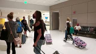 Denver Airport Walkthrough Tour: Concourse A Bridge to Transit Station Hotel (9/26/2021)