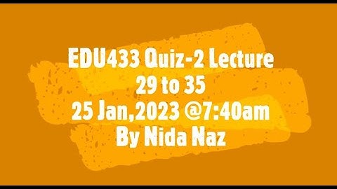 EDU433 quiz   2
