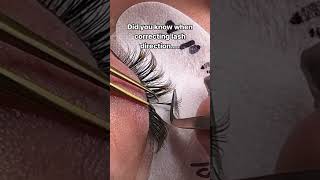 How to correct lash direction and placement ✨ #lashes #lashextensions #lasheducation