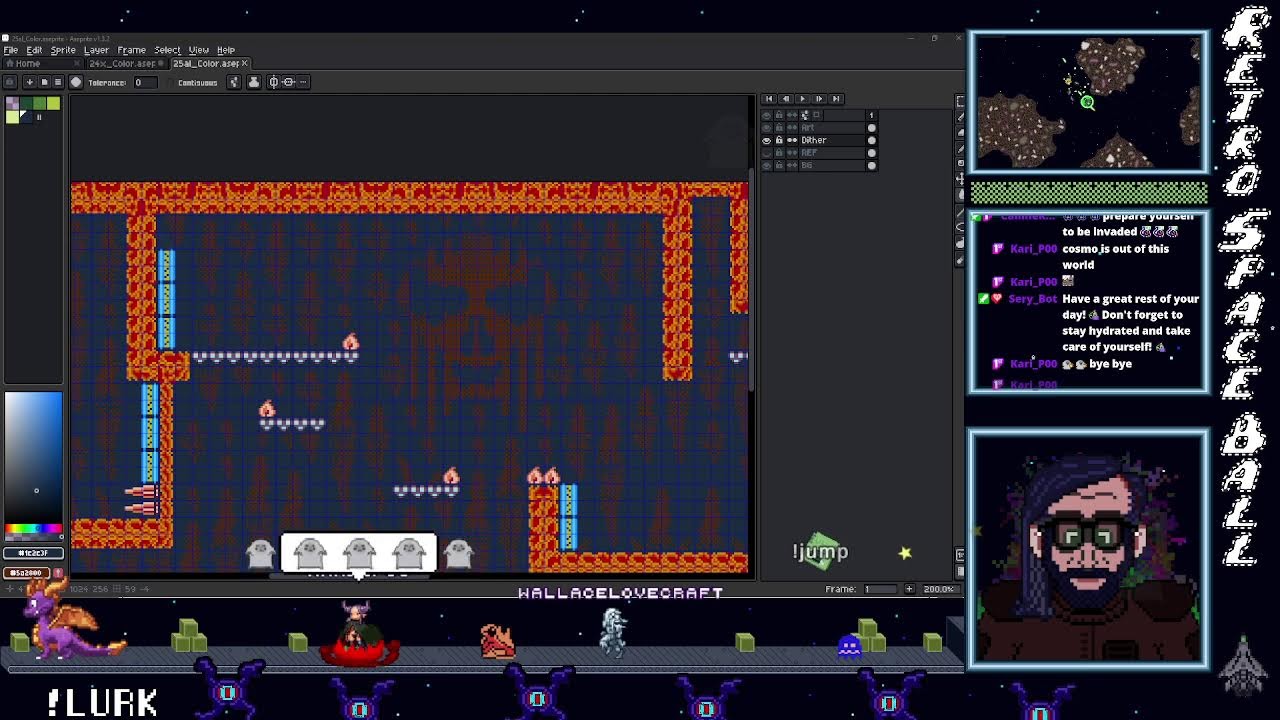 Working on Pyrotoad in GB Studio and Aseprite - YouTube