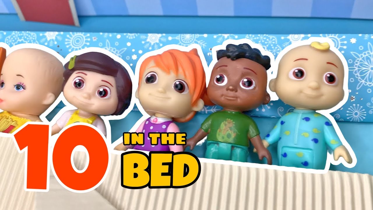 10 in the bed song with toys • nursery rhymes YouTube