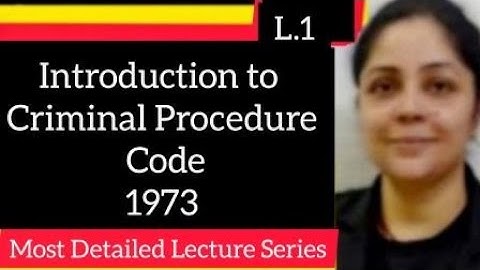 Basic Concepts of Criminal Procedure Code | Section 1 - Section 5 #crpc #criminalprocedurecode