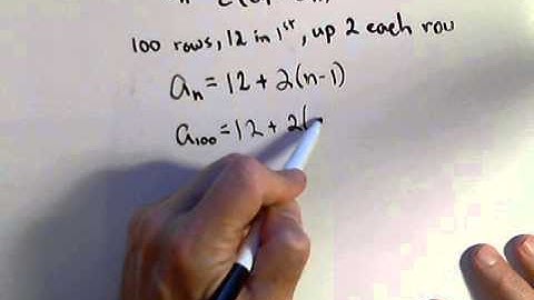 Finding the Sum of an Arithmetic Series - Theater Seats
