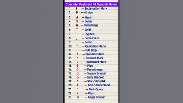 Computer keyboard all symbols name #shortvideo #tricks #tipsandtricks