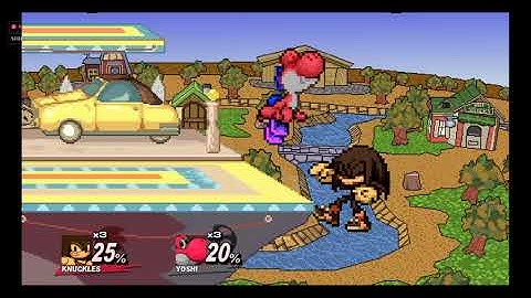 SSF2 Project B Patch 6.5 Gameplay - Knuckles The Echidna