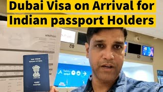 Dubai Visa On Arrival for Indian Passport Holders having USA Visa I UAE Visa I Vlog #92