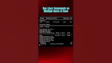Run #Linux #Commands on Multiple Hosts at Once #linuxcommands