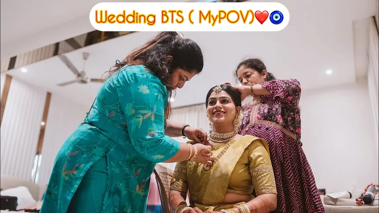 The moments you didn't see- BTS of my wedding❤️ #wedding #mangalore #samataamin 