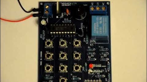 The Super COOL Combination Lock Circuit with AC Control - User Friendly