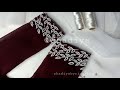 Hand embroidery sleeves design|amazing french knot