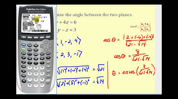 Determining the Angle Between Two Planes