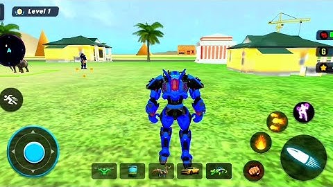 Crocodile Animal Robot Games - Android Gameplay #robotgame #robotic