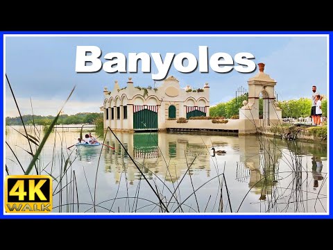 【4K】WALK BANYOLES Catalonia SPAIN travel 4k video WALKING TOUR