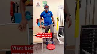 Alternative Stepping on Balance Disc.