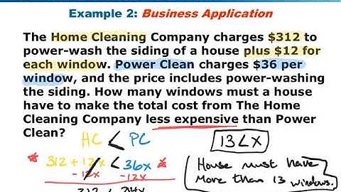 7  - Video of Notes - Inequalities with Variables on both side