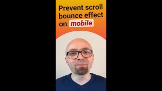 Prevent scroll bounce effect and pull-to-refresh on mobile using overscroll-behavior CSS property screenshot 3