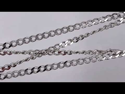 Срібна ланцюжка рідна Панцирна П160РодЦк ширина 6 мм довжина 60, видео 1