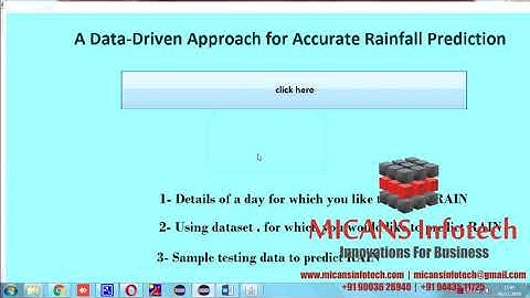 JAVA  SOURCE CODE for A Data-Driven Approach for Accurate Rainfall Prediction IEEE 2019-2020