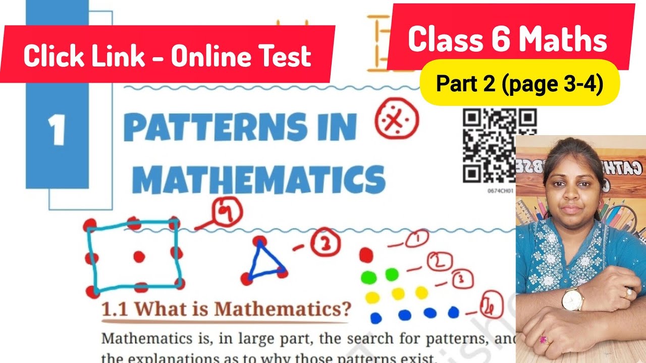 Chapter 1 Pattern Math Class 6 Maths / Chapter 1 - PATTERNS IN MATHEMATICS / Page (3-4 ...