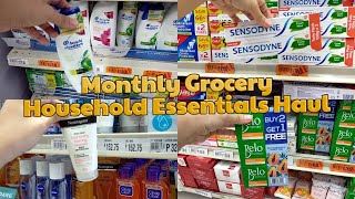 Monthly Grocery Household Essentials Haul February 2024