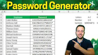 How to Password Generator in Excel with Random Numbers, Letters and Symbols | RandBetween, Char