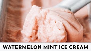 Watermelon Mint Ice Cream // vegan, paleo, no-churn