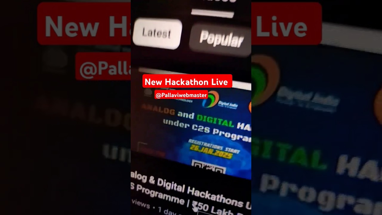 New Hackathon 2025 | Digital India Hackathon 2025 | 