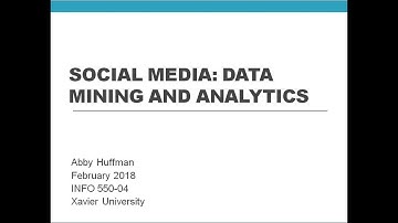 Social Media: Data Mining and Analytics