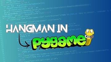 Hangman clone made with Pygame - Timelapse.
