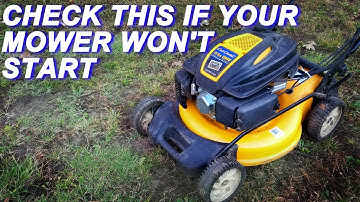 Fixing A Cub Cadet Mower, That Won
