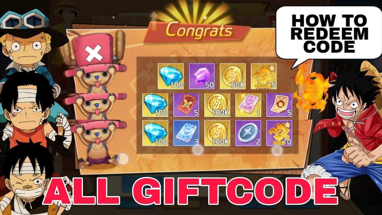 Four Emperors Combat All Giftcode - How to redeem code - One Piece Game 
