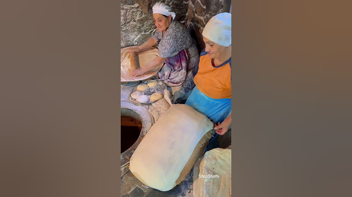 Baking Armenian Lavash bread