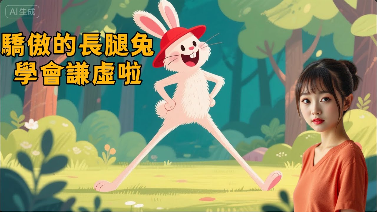 驕傲的長腿兔學會謙虛啦｜彩雲說故事 032｜兒童故事繪本｜幼兒睡前故事 ｜儿童益智