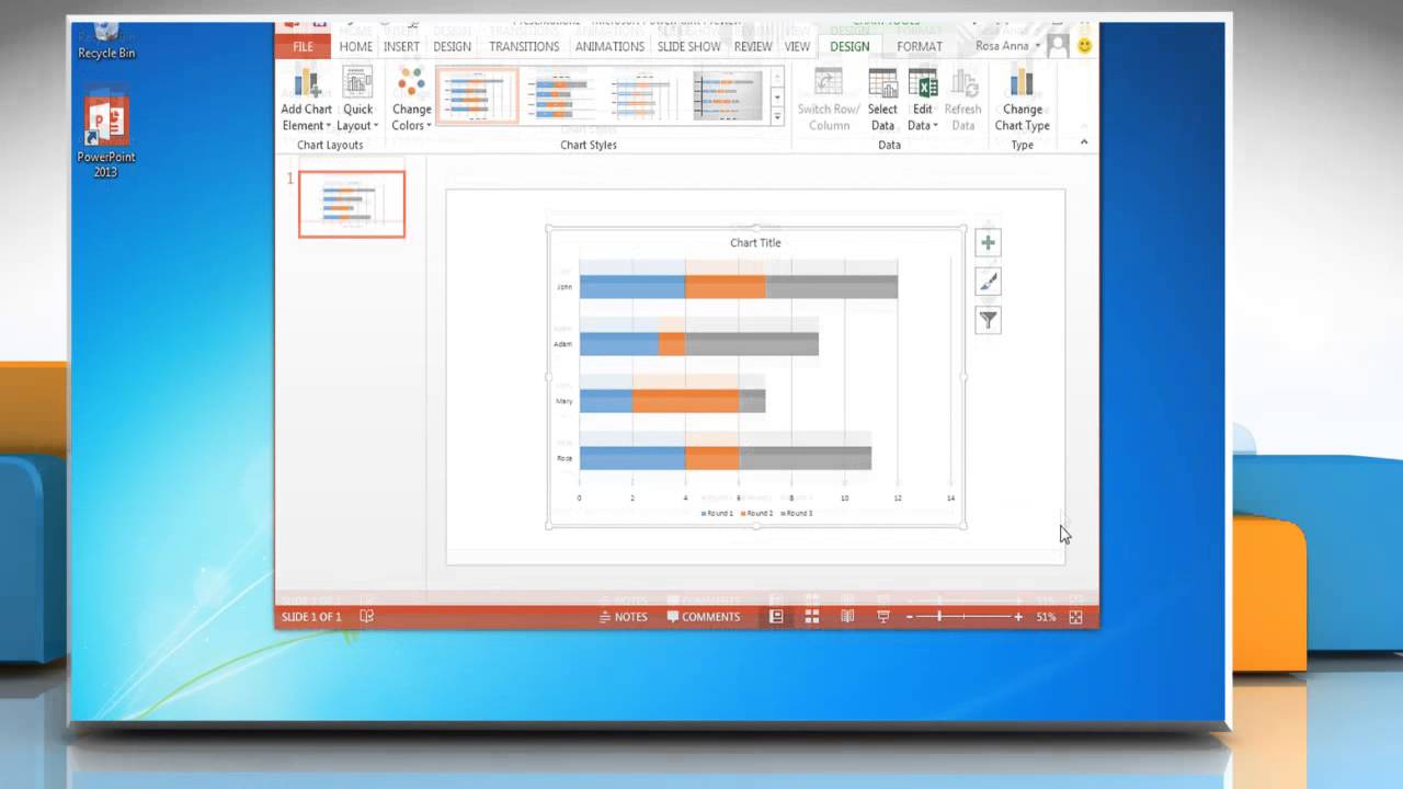 How To Create A Chart In Powerpoint 2013