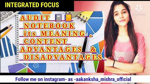 AUDIT NOTEBOOK || Meaning || Content || Advantages || DISADVANTAGES