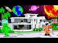 I Moved My Friends House To THE MOON In Minecraft!