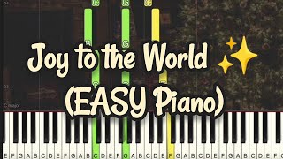 Joy To the World (Simple Piano Tutorial) Sheet Music #joytotheworld #pianotutorial