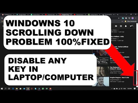 Windows 10 Scrolling Down Problem 100 Fixed | Disable any Key in Laptop or in Computer