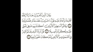 سورة الفرقان 2 القسم الثاني تكرار كيفي من .. وقال الذين كفروا إن هذا إلا إفك .. إلى .. رحيما