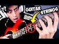 I put GUITAR STRINGS on BASS... (ILLEGAL FOOTAGE)