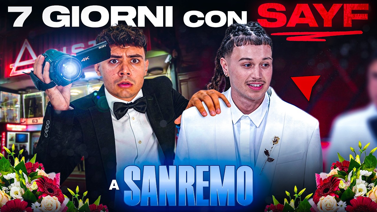 7 GIORNI con SAYF a SANREMO: la settimana che gli ha CAMBIATO la VITA! - Giorno di prova