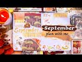 PLAN WITH ME SEPTEMBER 2021 🍁🍂: fall theme [reading bullet journal]