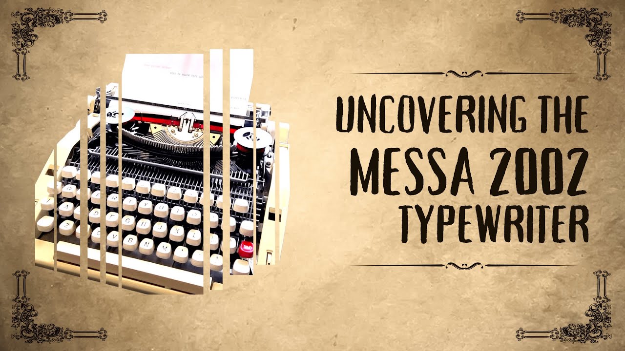 Unlocking the Secrets of the Messa 2002 Vintage Typewriter