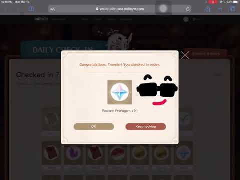 Genshin Impact- How to Get The Secret Daily Log-in Rewards!!! ??