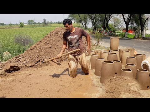 Making Portable Mud Oven (Tandoor) Step By Step