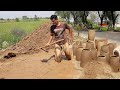 Making Portable Mud Oven (Tandoor) Step By Step Process - Skill Spotter