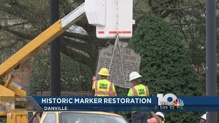 Stratford College historical marker removed for restoration