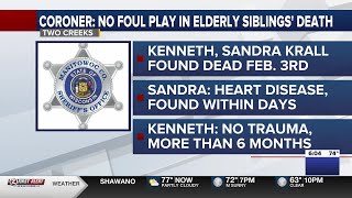 Coroner: No foul play in elderly siblings’ deaths, one deceased for over six months
